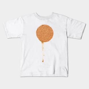 Warm Stroopwafel with dripping syrup Kids T-Shirt